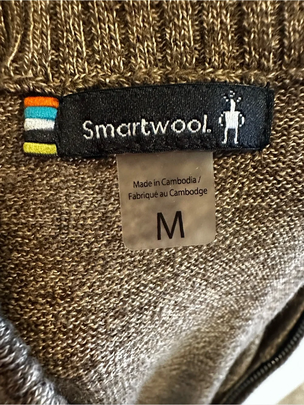 Smartwool Sparwood Half Zip Sweater Heathered Brown